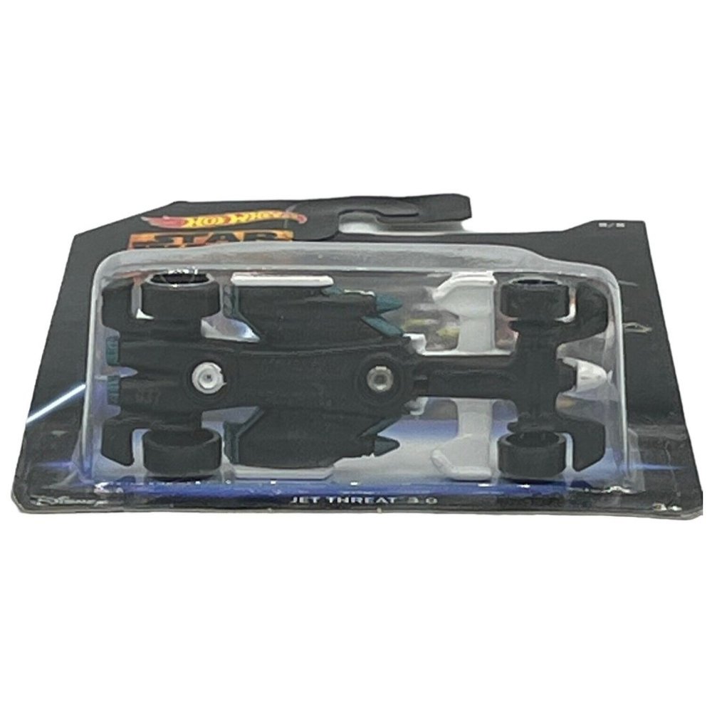 HOT WHEELS Star Wars Rebels Movie Series JET THREAT 3.0 White Chrome Black OH5's - Picture 7 of 8
